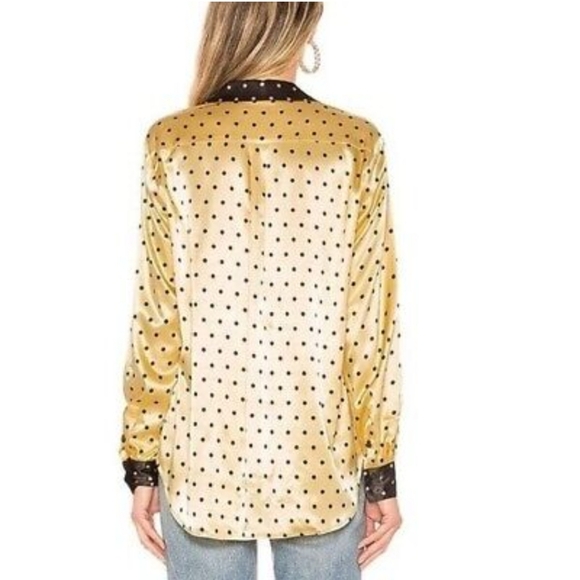 Stine Goya Maxwell Top in Dots Gold Black Extra Small - Picture 3 of 8